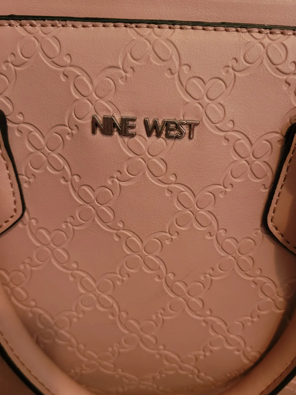 Nine West Pink Embossed Satchel